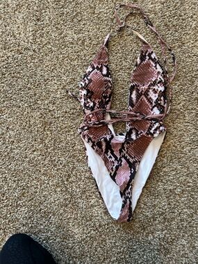 Women’s Snake Print One Piece